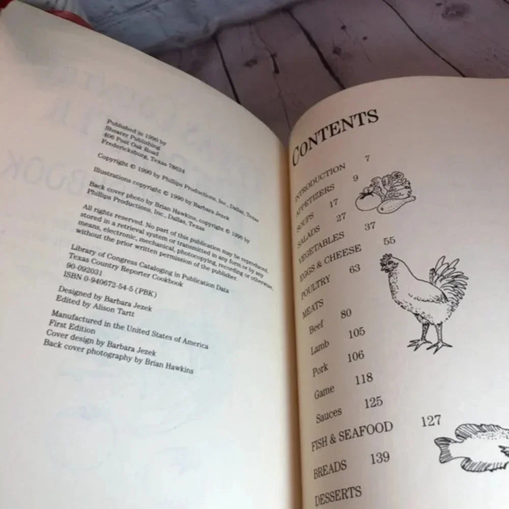Vintage 1990 TEXAS COUNTRY REPORTER cookbook